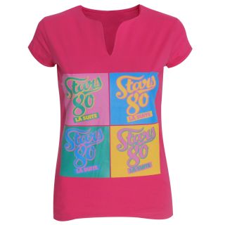 T-shirt femme Stars 80 façon Warhol